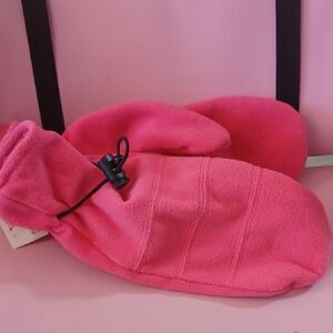 Vibrant Pink Fleece Mittens